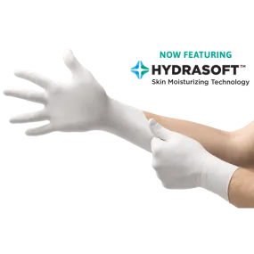 Ansell Microflex Soft White Exam Gloves, Nitrile, Powder Free, Non Sterile