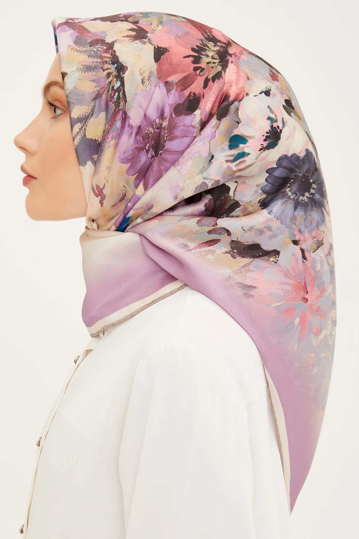 Armine Estella Floral Silk Scarf #7