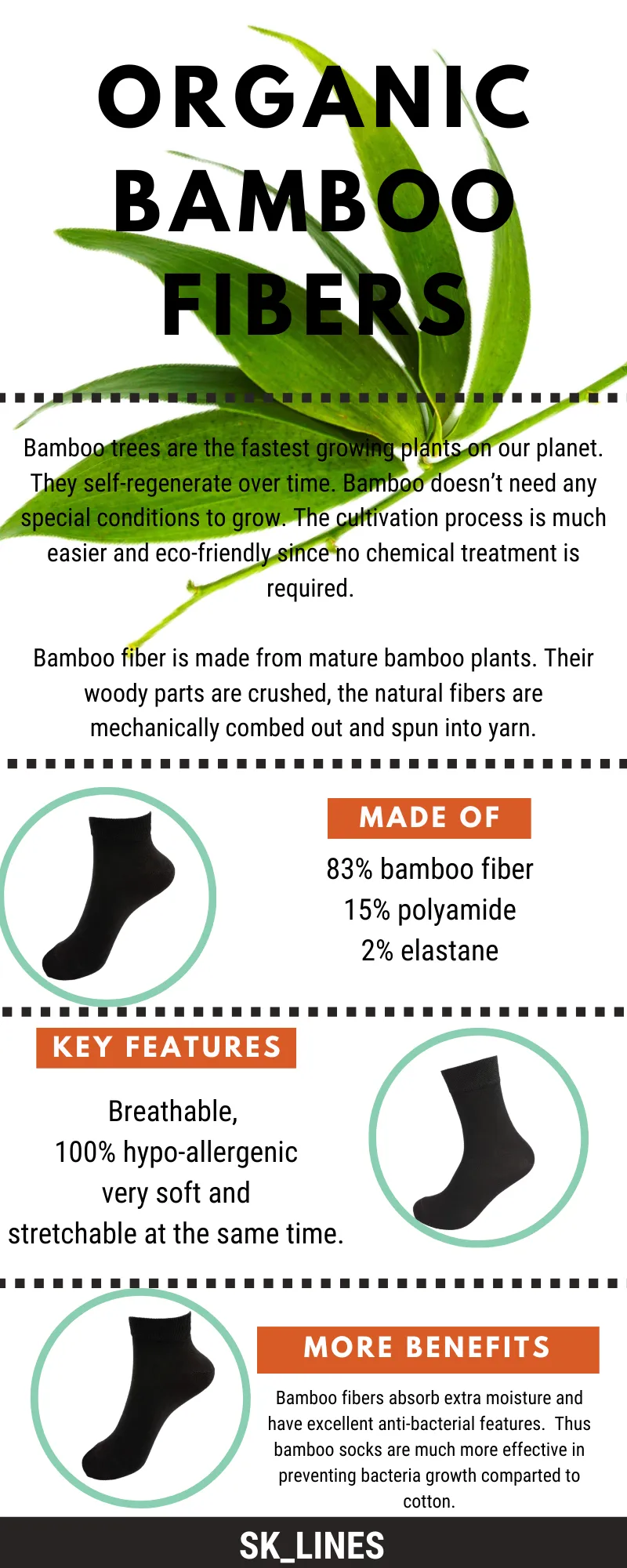 Black Bamboo Socks for Men and Women 3 Pairs – Soft, Breathable Crew Style Unisex