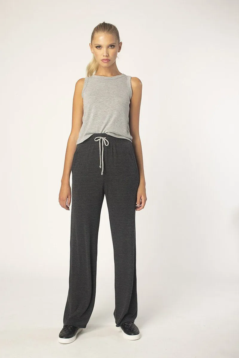 Black Hacci Wide Leg Pants