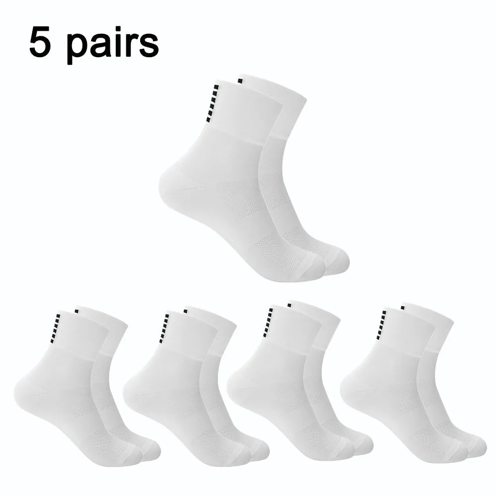 Breathable Sport Cycling Short Socks 5 Pairs