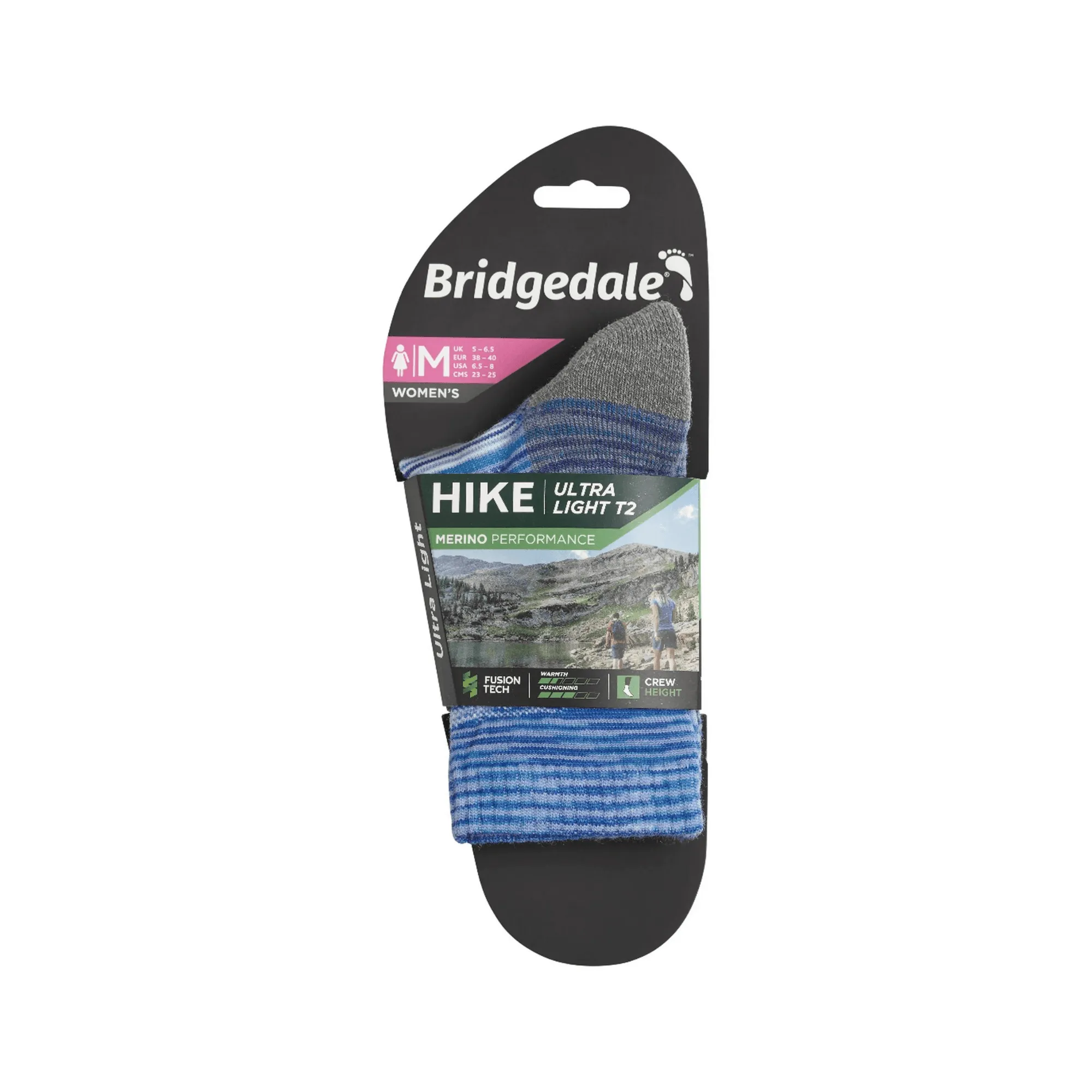 Bridgedale Socks Ultra Light T2 Merino Performance 3/4 Crew