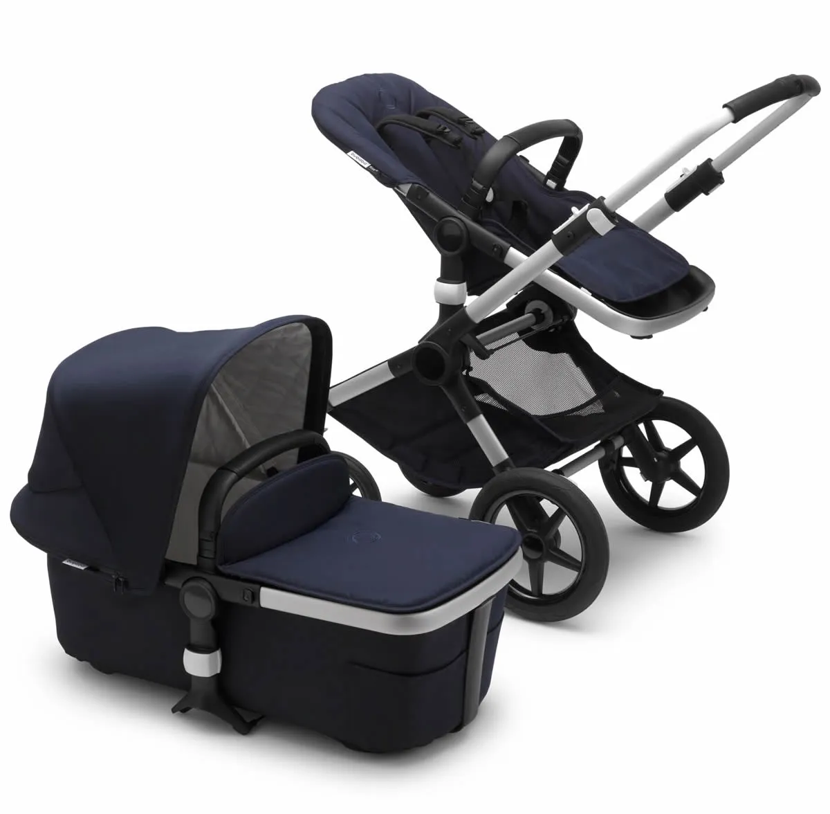 Bugaboo Fox2 Complete Stroller - Classic  - Aluminum/Dark Navy