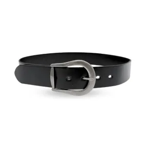 CATALINA - Women's Black Genuine Leather Belt