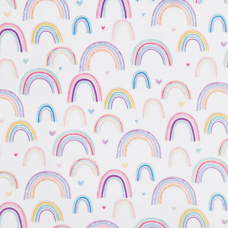 Cloud Cuddle® Print - Rainbows Multi Yardage