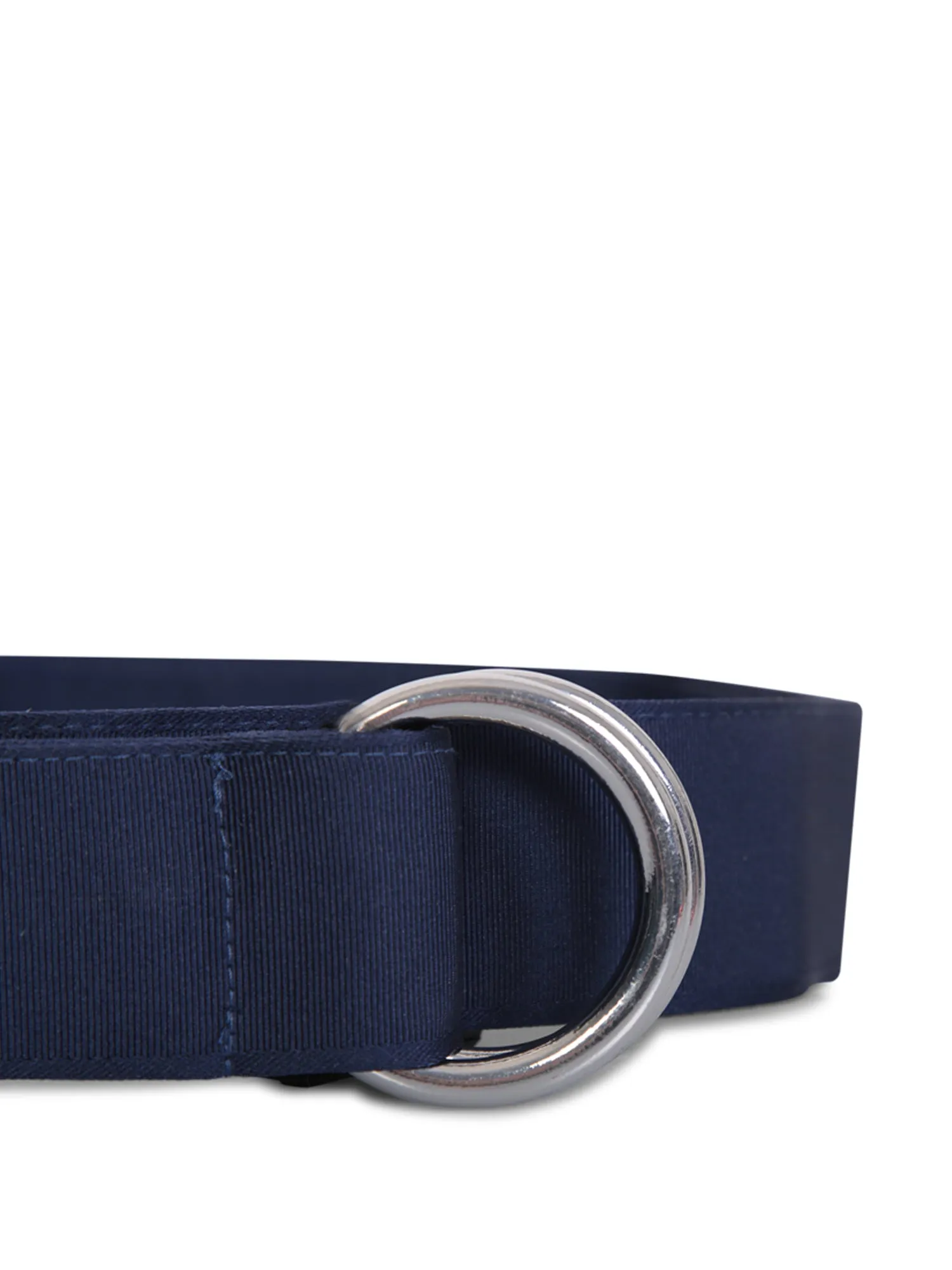 Cotton-blend blue belt