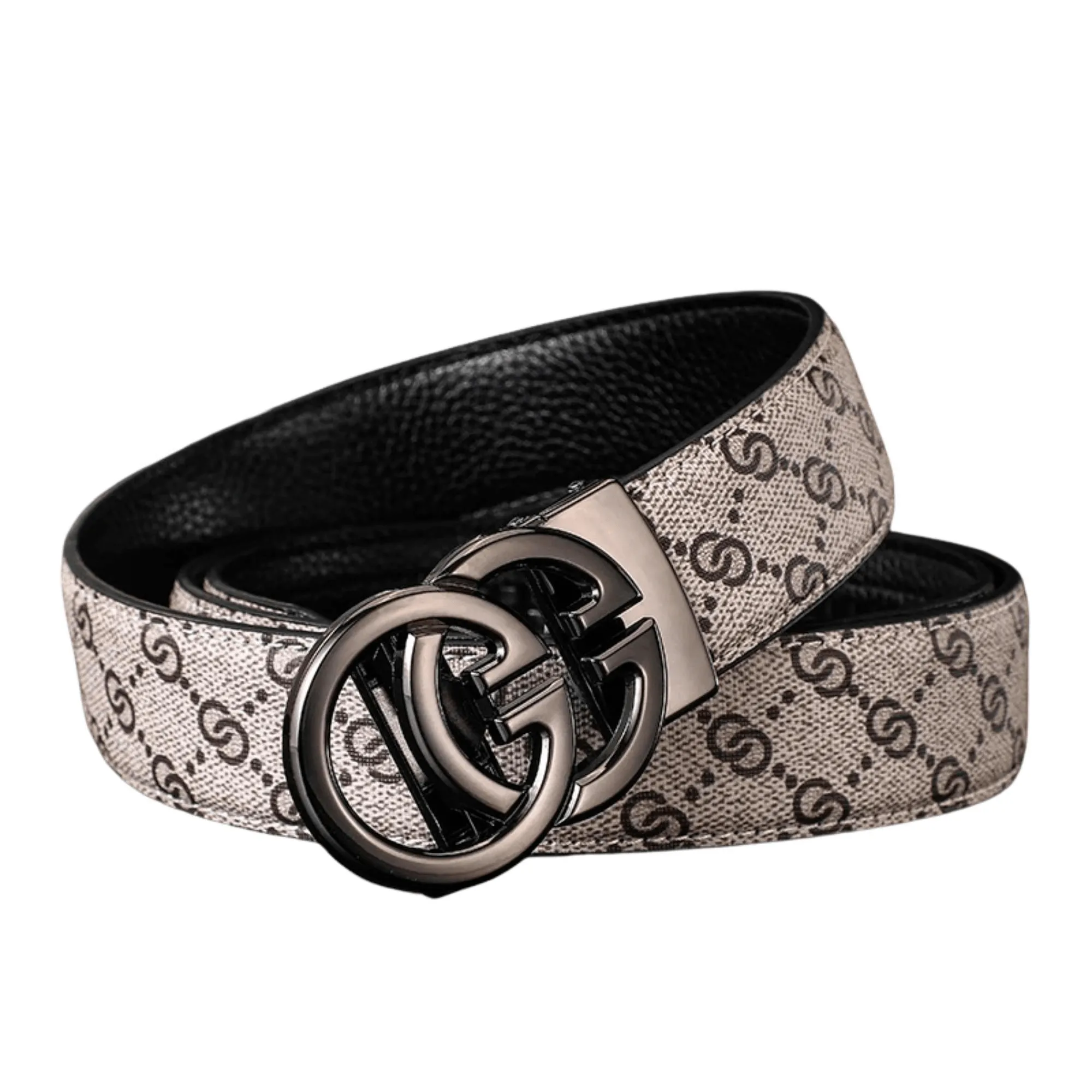 Famous Style Metal Buckle Belt Luxury Brand Belt Split Leather Belts Unisex Strap Jeans