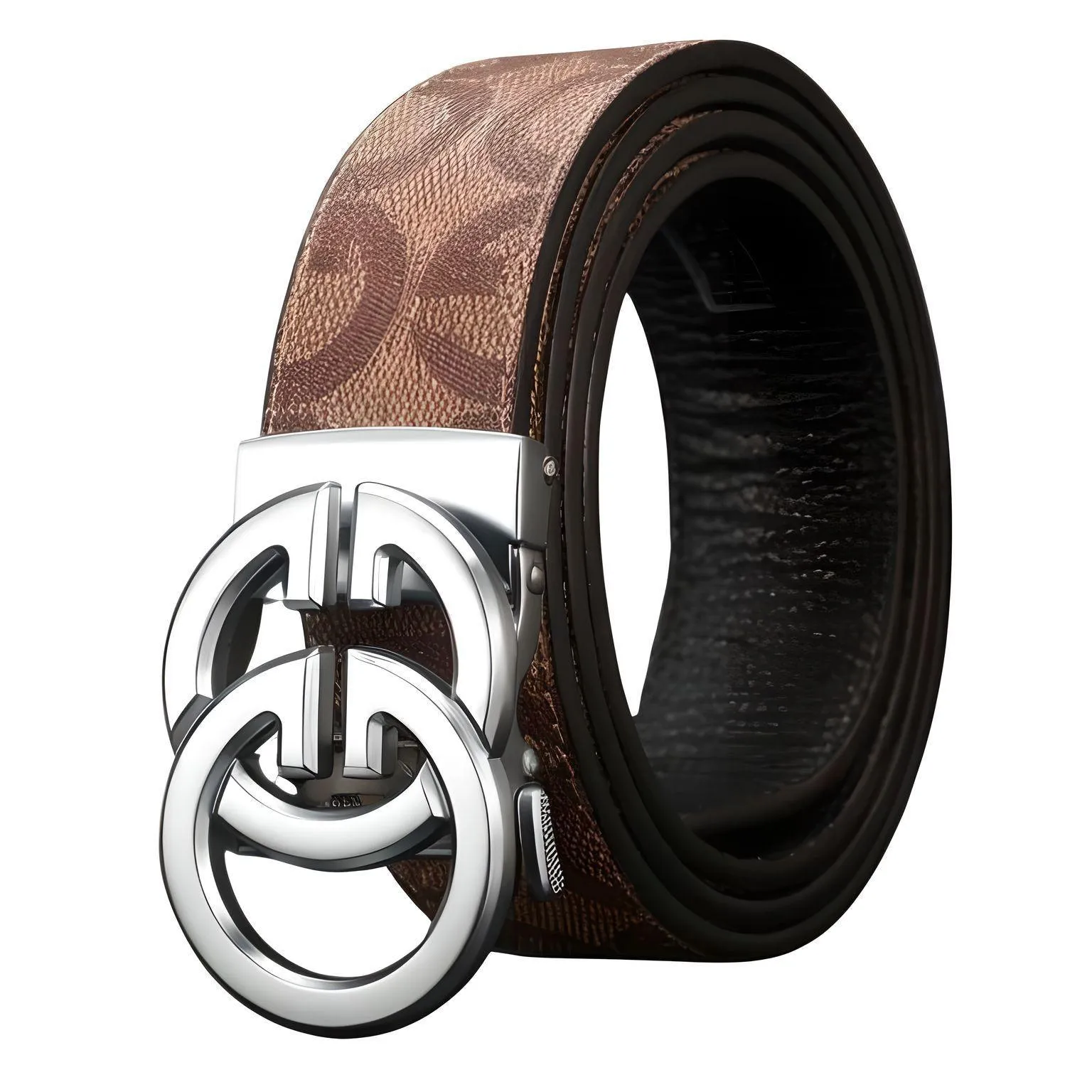 Famous Style Metal Buckle Belt Luxury Brand Belt Split Leather Belts Unisex Strap Jeans