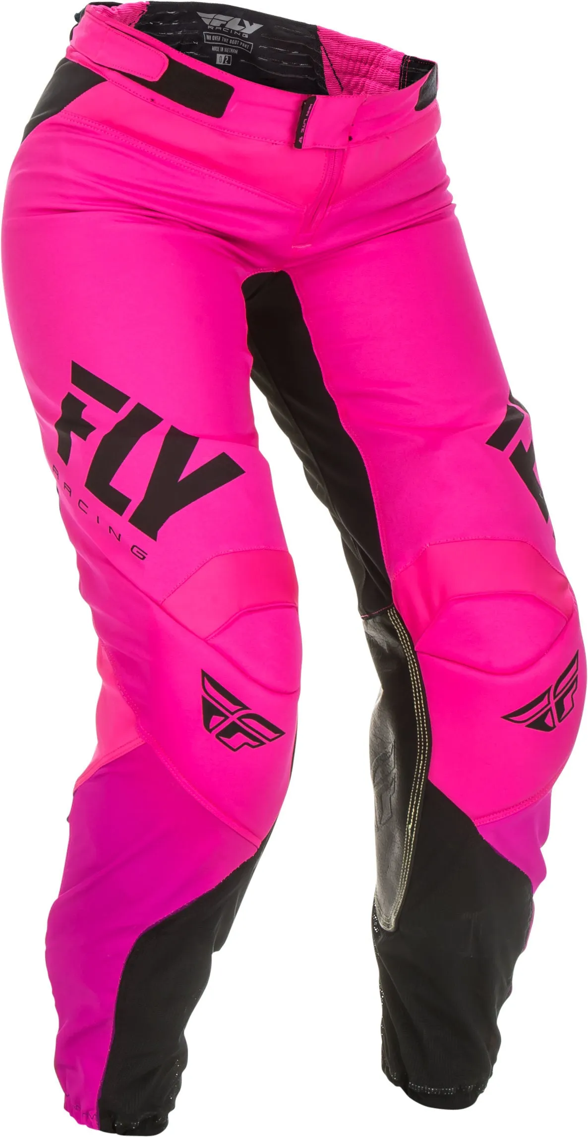 FLY RACING WOMEN'S LITE RACE PANTS NEON PINK/BLACK SZ 05/06 372-63806