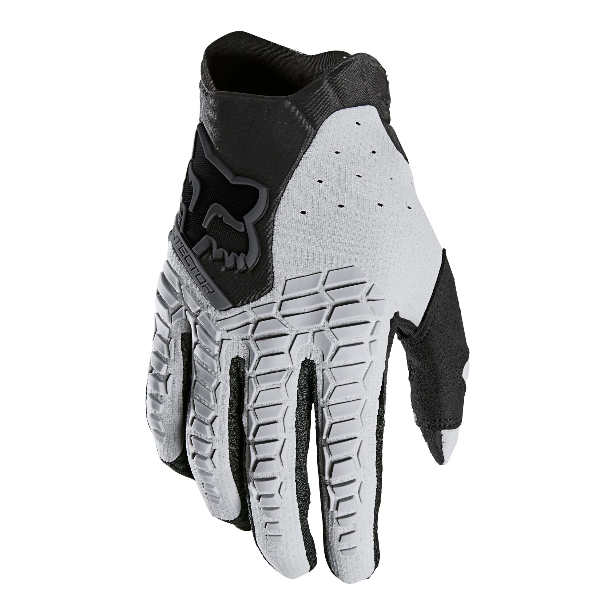 Fox Racing Pawtector Standard Offroad Gloves Black/Grey White