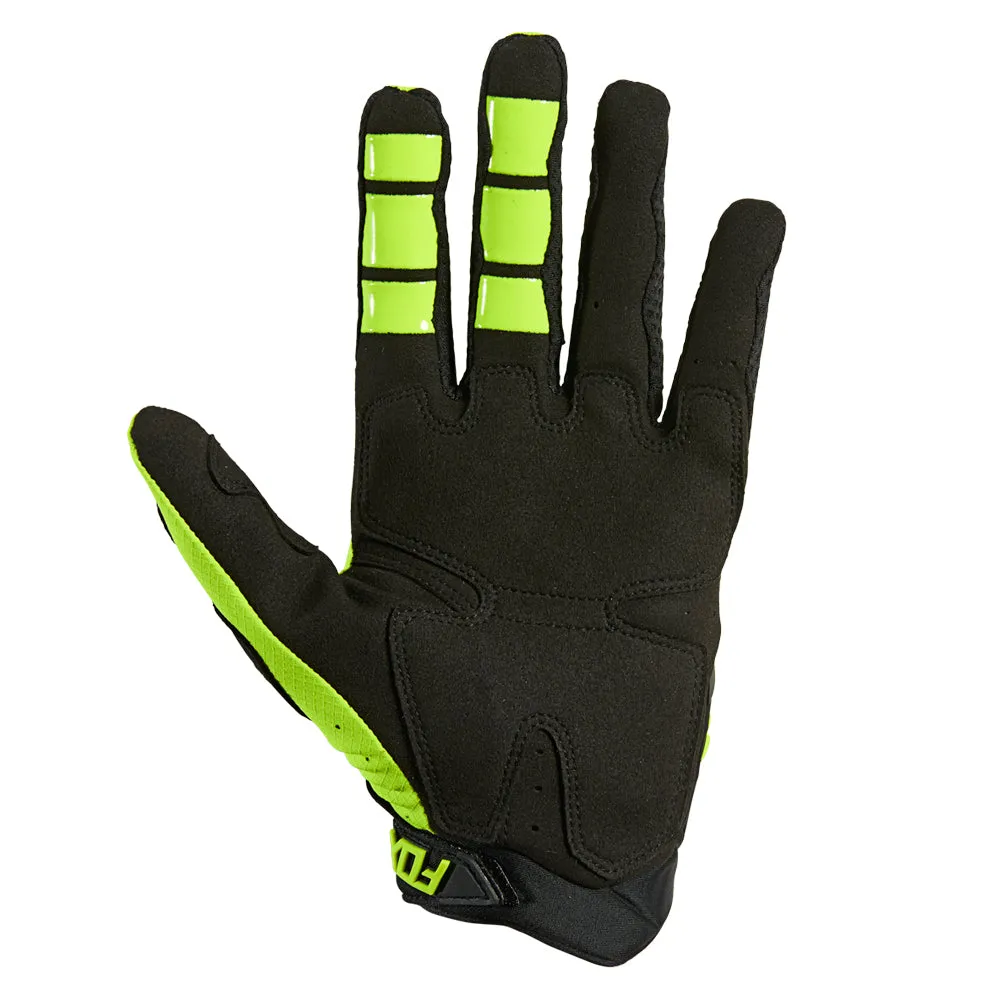 Fox Racing Pawtector Standard Offroad Gloves Flo Yellow