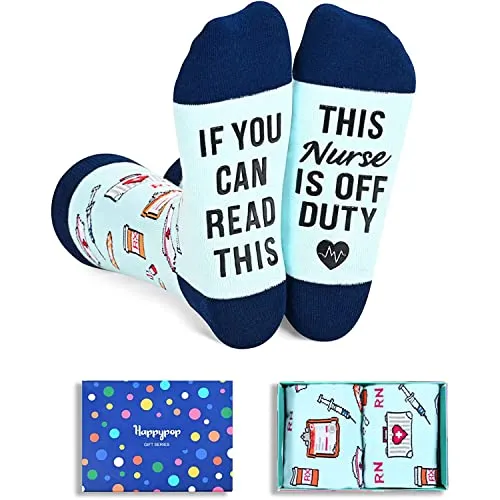 Funny Nurse Socks, Women Men Health Theme Socks, Nurse Gifts, Doctor Gifts, Radiologist Gift, Medic Gift, Medical Themed Gifts for Healthcare Workers, Nurse Day Gifts