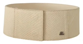 GF Ferre Elegant Off-White Fashion Belt