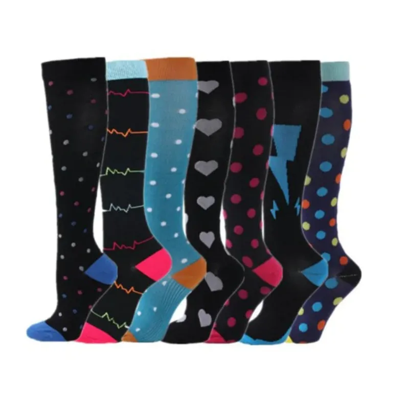 Graphic Printed Long Breathable Socks Set