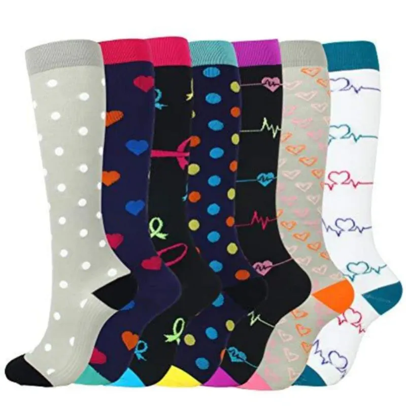 Graphic Printed Long Breathable Socks Set