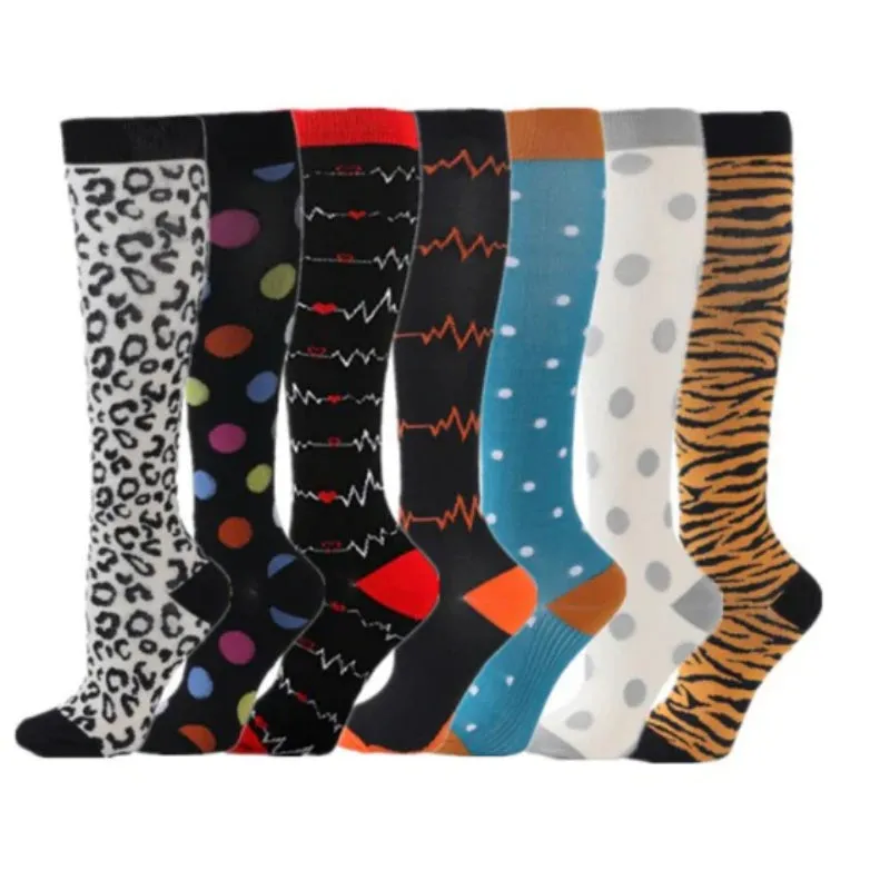 Graphic Printed Long Breathable Socks Set