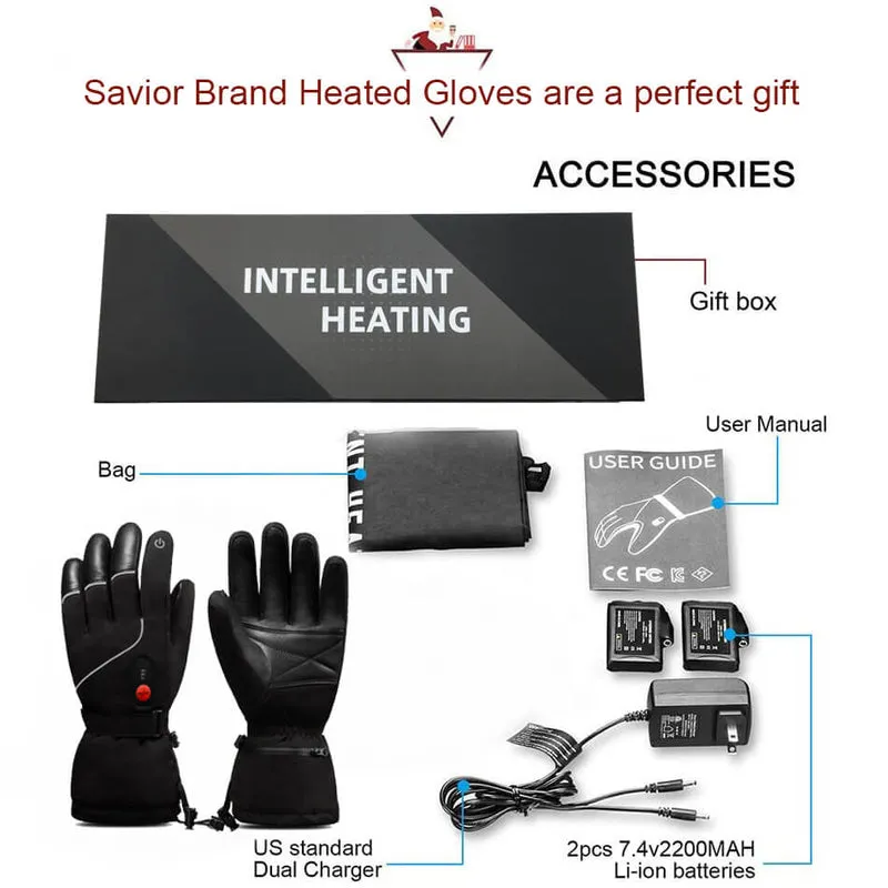 Heated Gloves - Touchscreen & Anti-Slip for Outdoor Sports