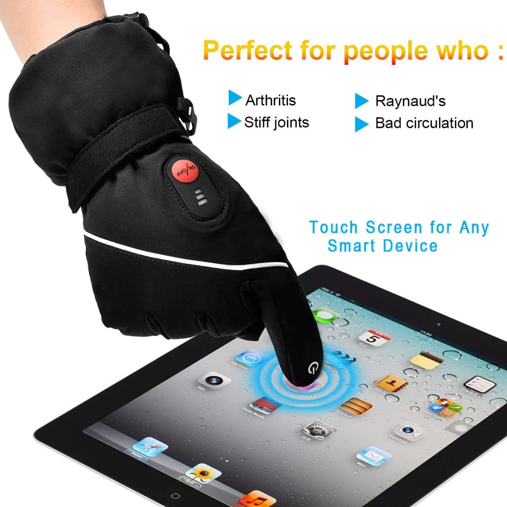 Heated Gloves - Touchscreen & Anti-Slip for Outdoor Sports