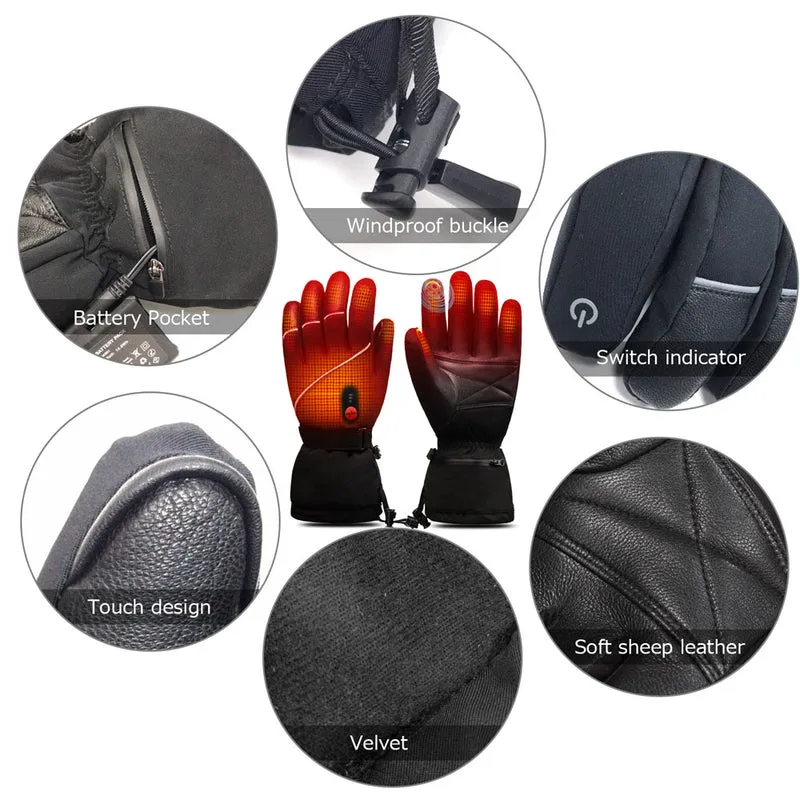 Heated Gloves - Touchscreen & Anti-Slip for Outdoor Sports