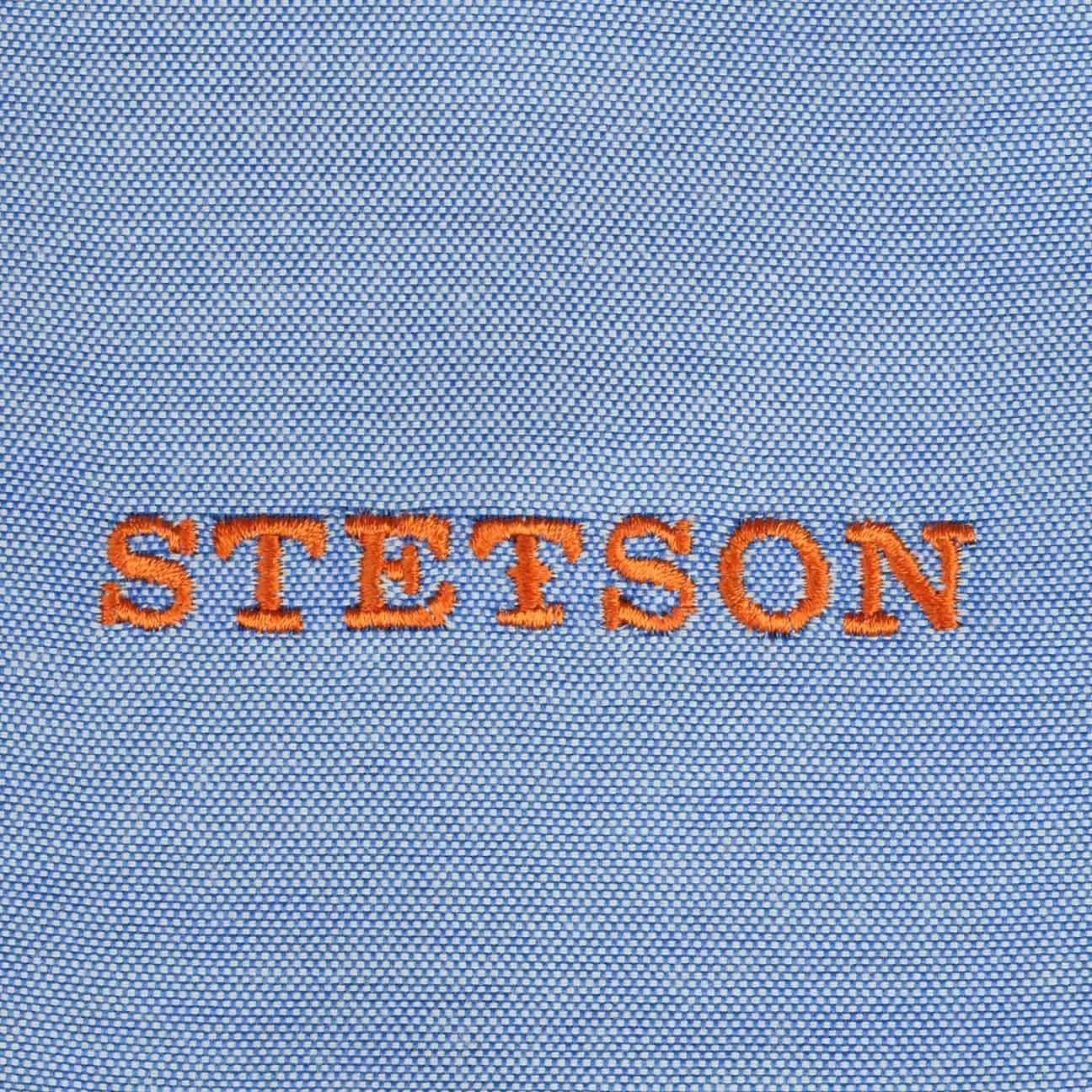 Herringbone Linen Flat Cap by Stetson