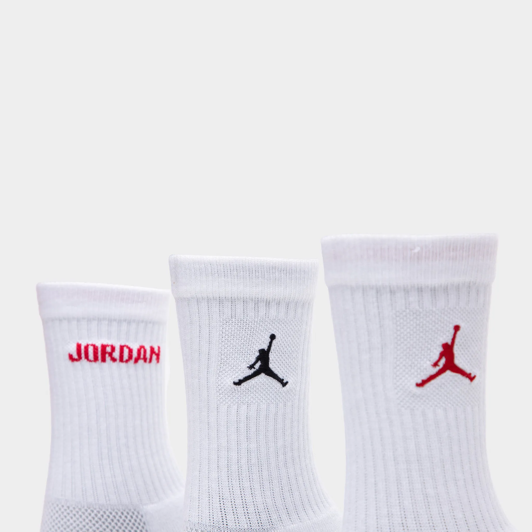 Jordan Legend Juniors' Crew Socks Box Set (6 Pack) / White