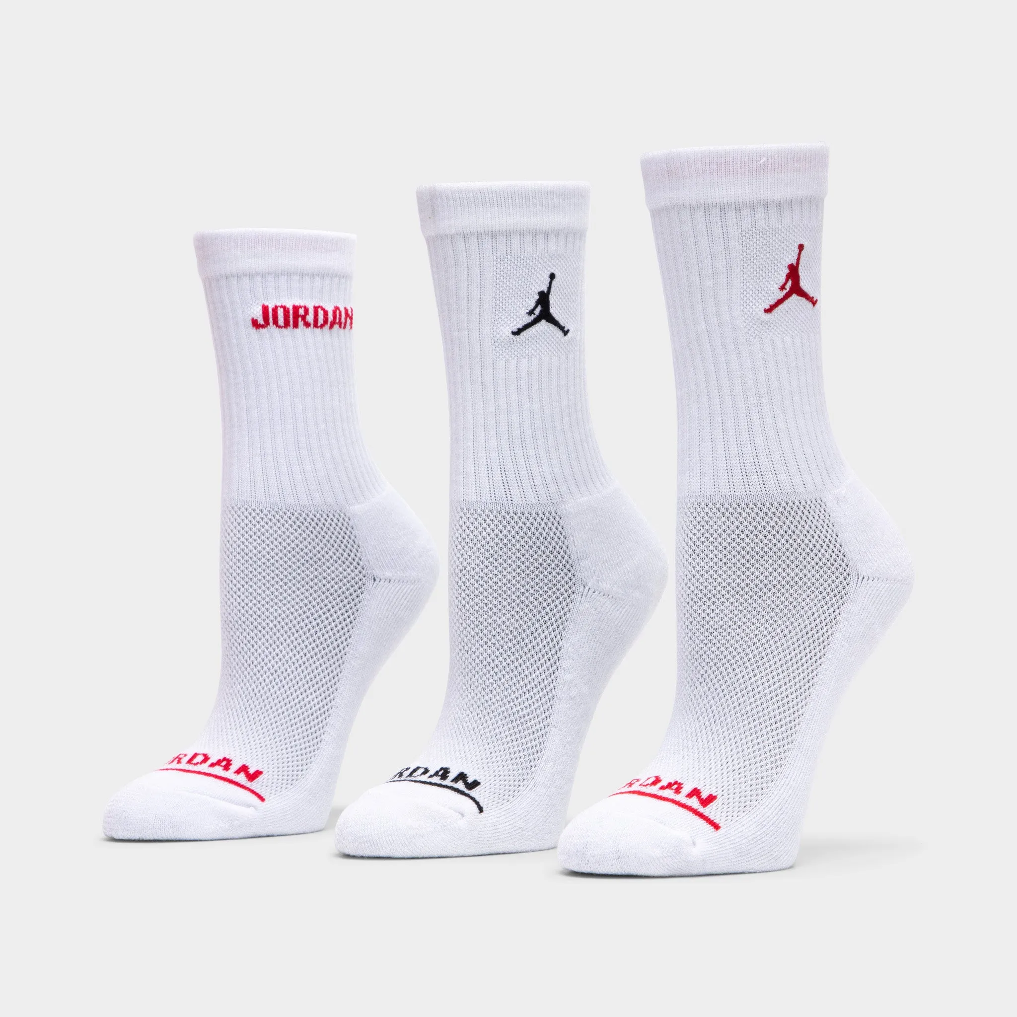 Jordan Legend Juniors' Crew Socks Box Set (6 Pack) / White