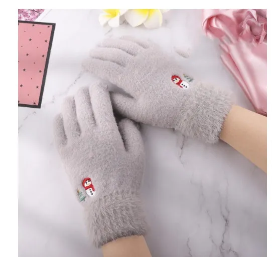 Ladies Touch Screen Gloves For Winter Warmth And Fleece