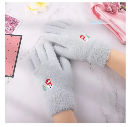 Ladies Touch Screen Gloves For Winter Warmth And Fleece