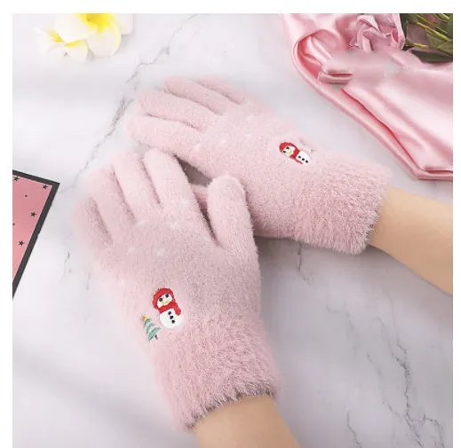 Ladies Touch Screen Gloves For Winter Warmth And Fleece