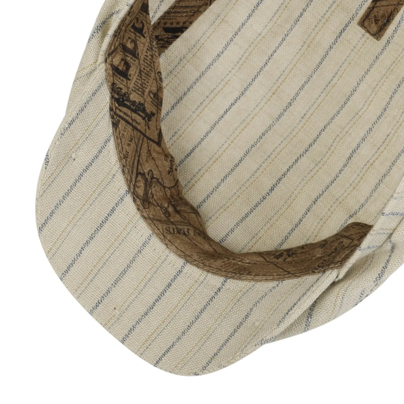 Ledford Driver Linen Flat Cap by Stetson