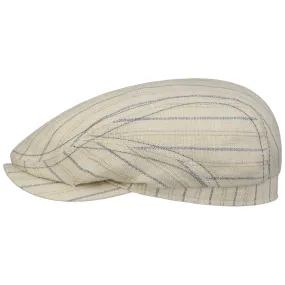 Ledford Driver Linen Flat Cap by Stetson