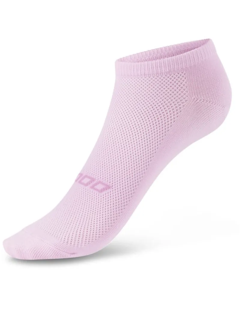 Lorna Jane 2pk Secret Socks - Black/Shocking Pink