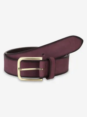 Maroon elegant belt