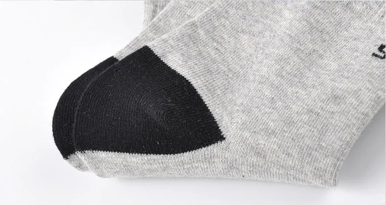 Men's Cotton Breathable Socks | 5 Pairs Set