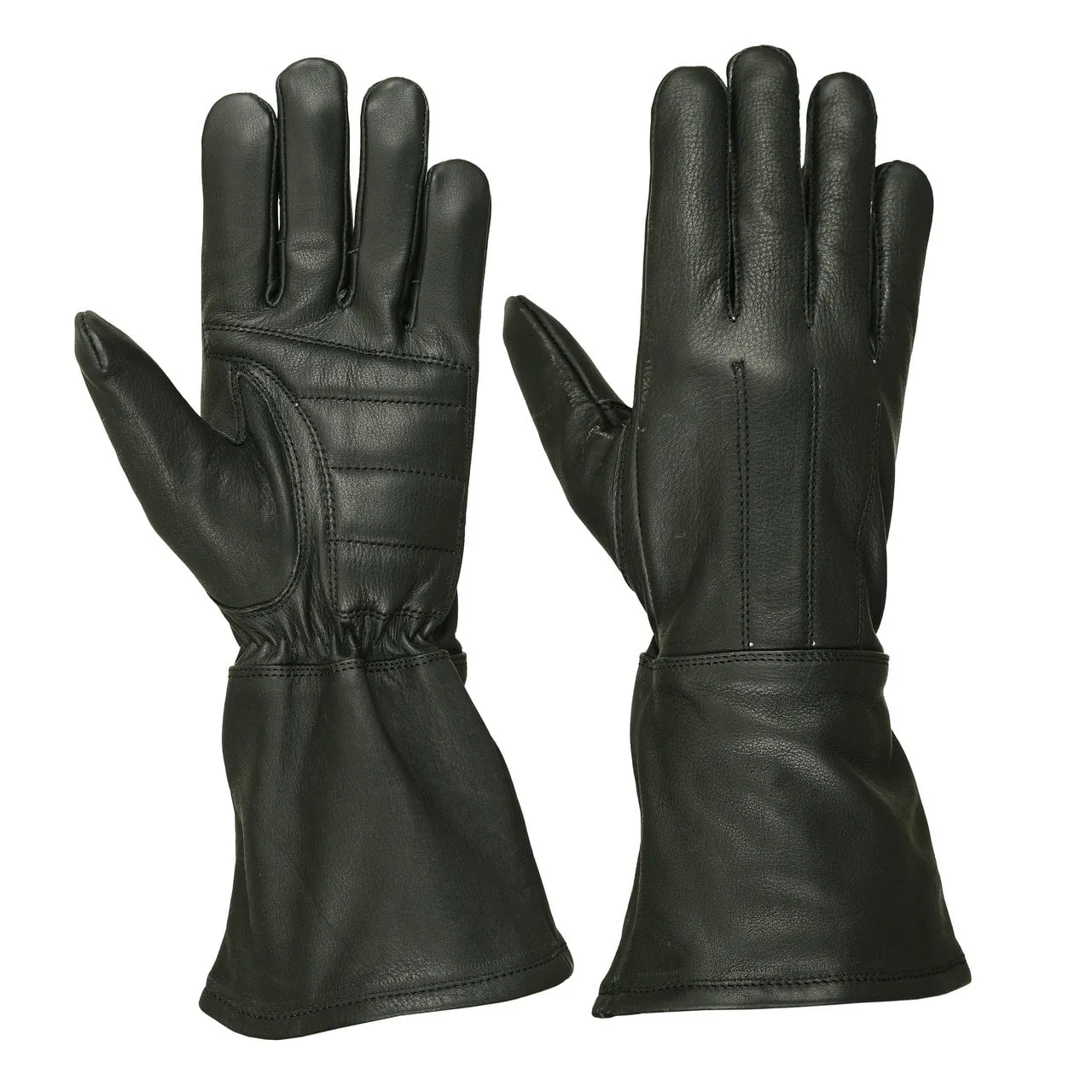 Men's Water Resistant Deerskin Leather Gauntlet Glove