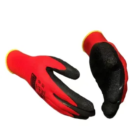 PREDSTAR, WORKING GLOVES SEMI-DIPPED IN LATEX PESSO RED STAR