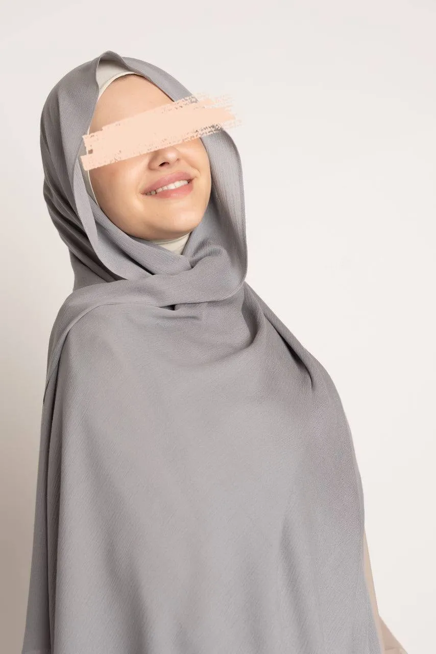 Premium Rayon Hijab - Quicksilver