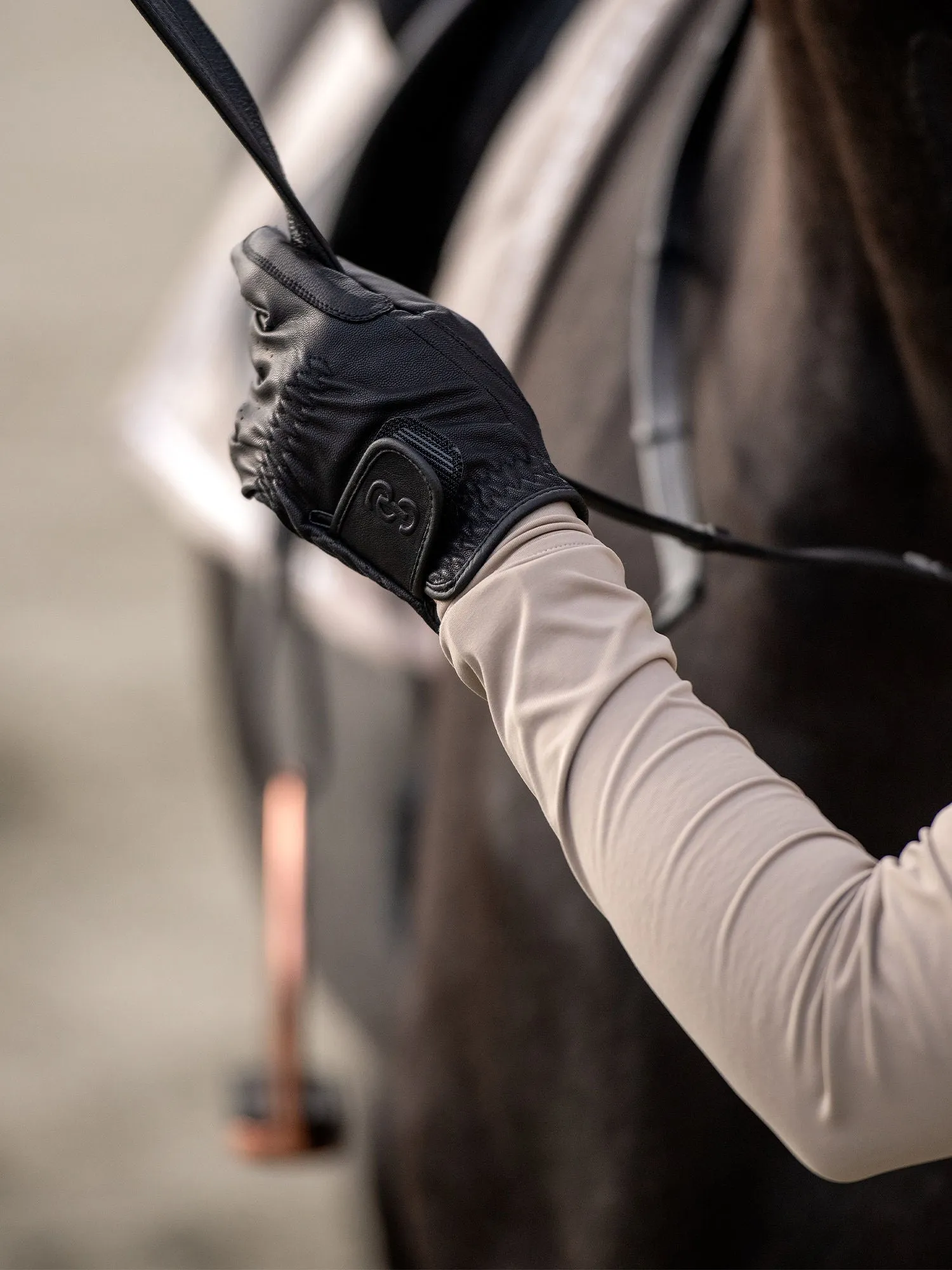 Riding Gloves Soft Leather, COFFEE