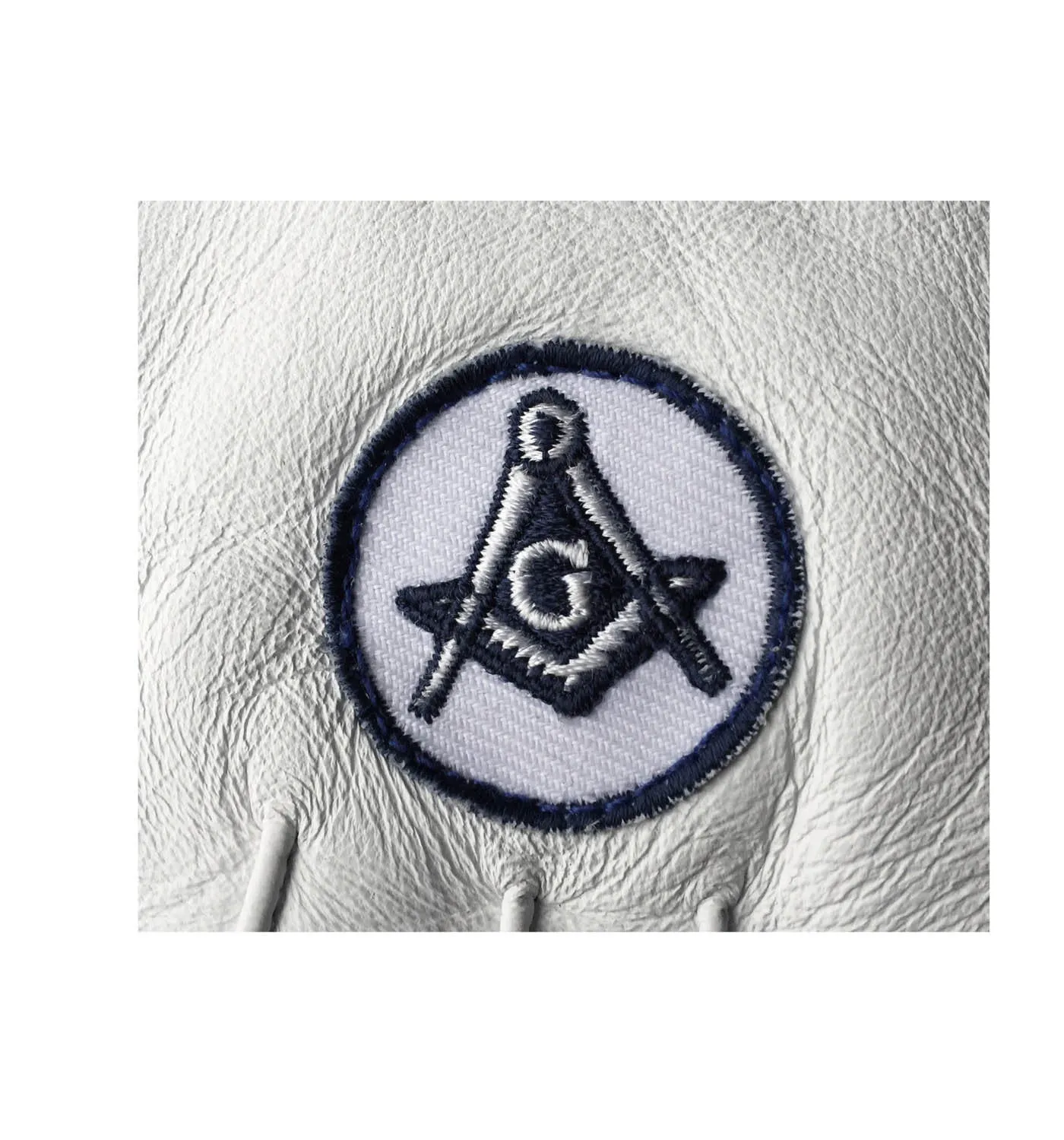 Soft Leather Masonic Gloves with Square Compass & G Embroidery