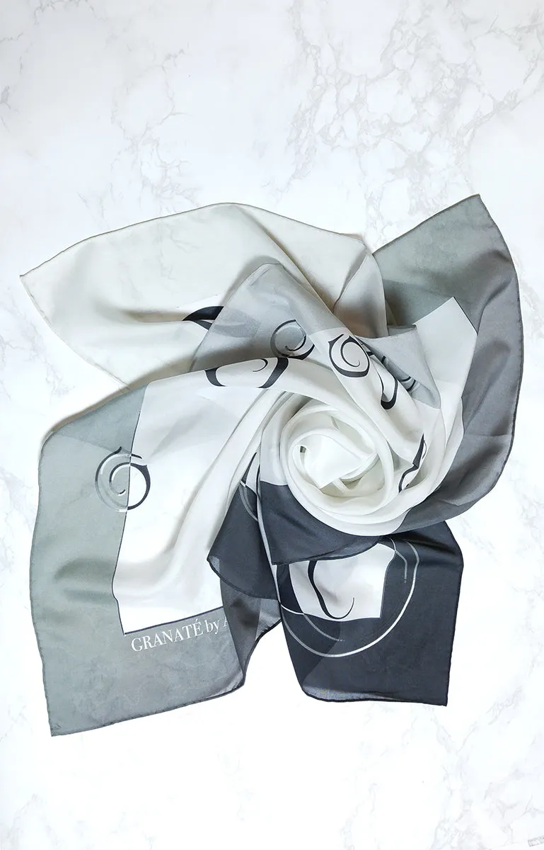 Square Ombre Logo Silk Scarf, more colours