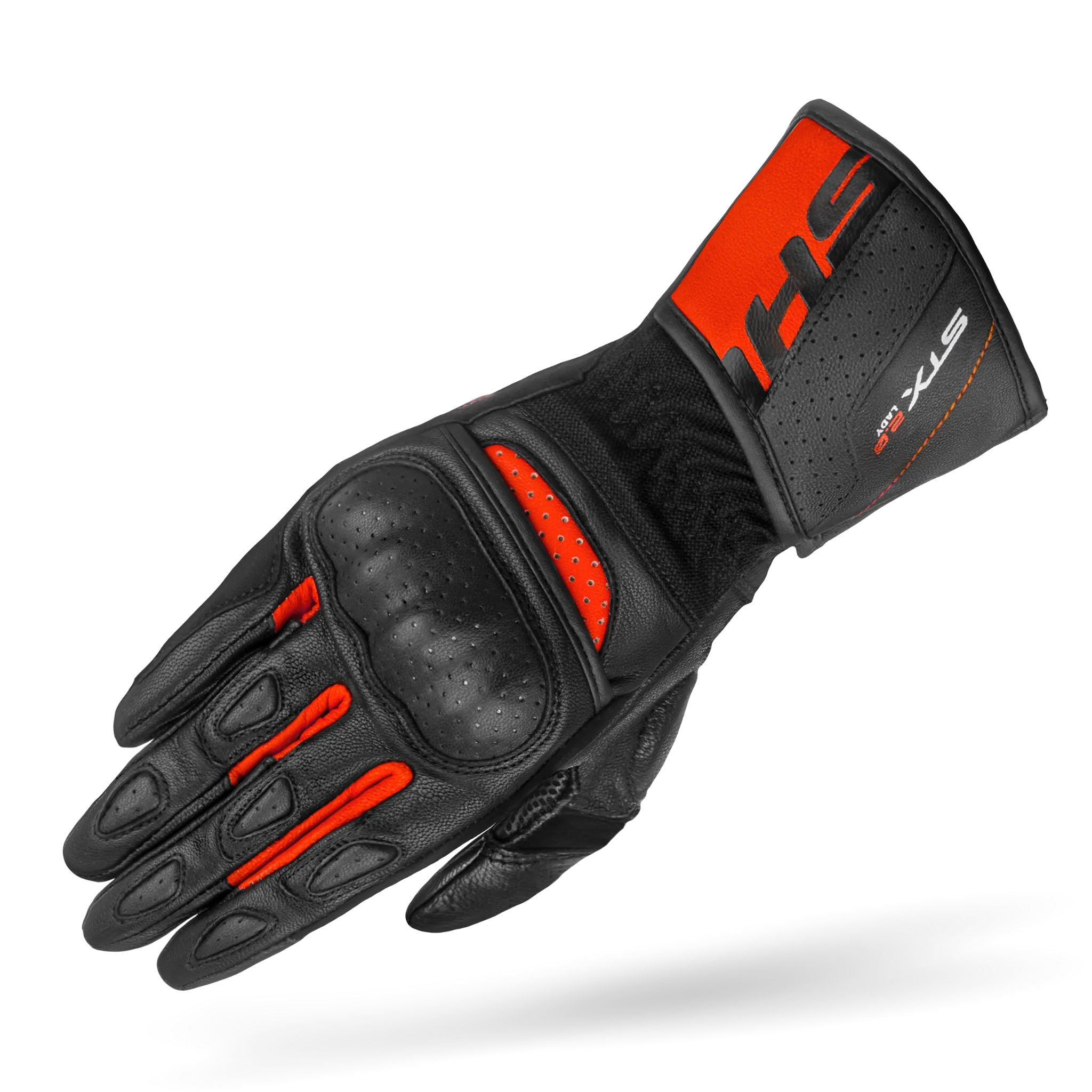 STX 2.0 LADY FLUO RED - Women's Motorcycle Gloves