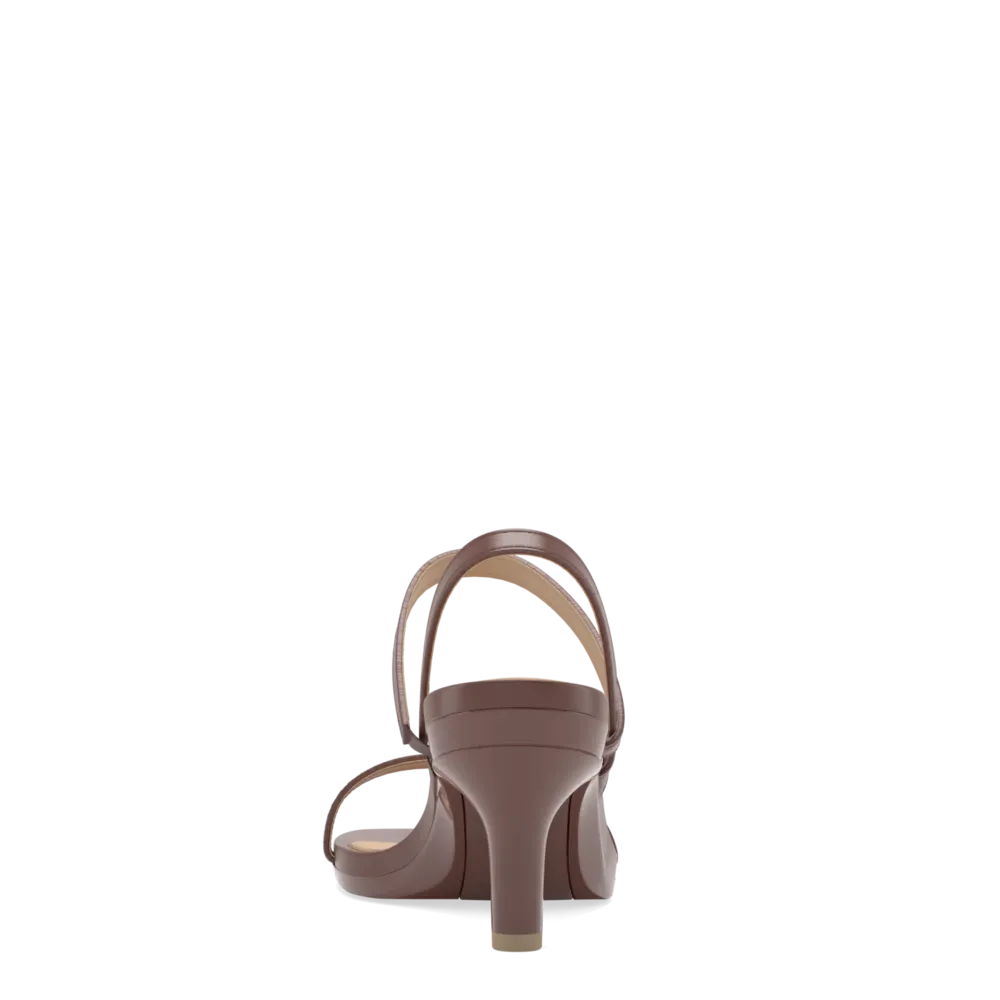 The Slingback Miranda - Walnut   Stiletto Heel Kit 3 Walnut-FINAL SALE