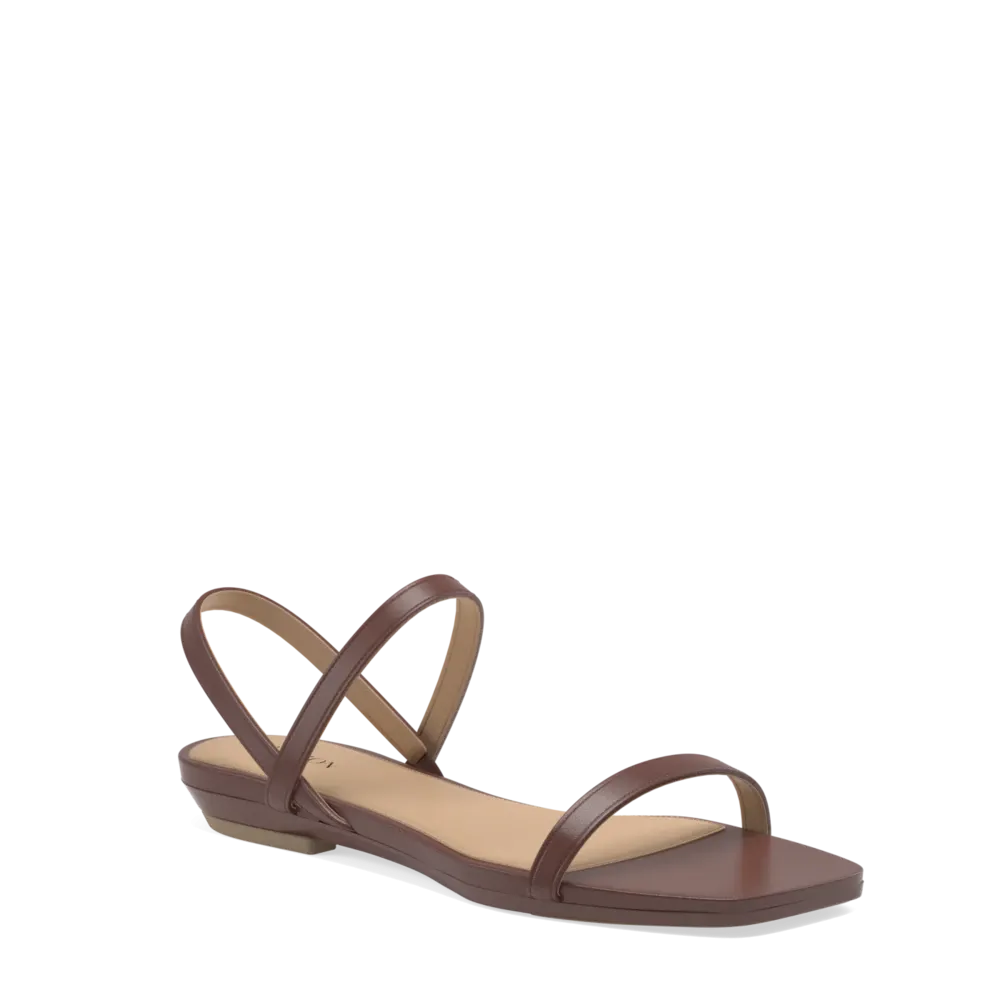 The Slingback Miranda - Walnut   Stiletto Heel Kit 3 Walnut-FINAL SALE