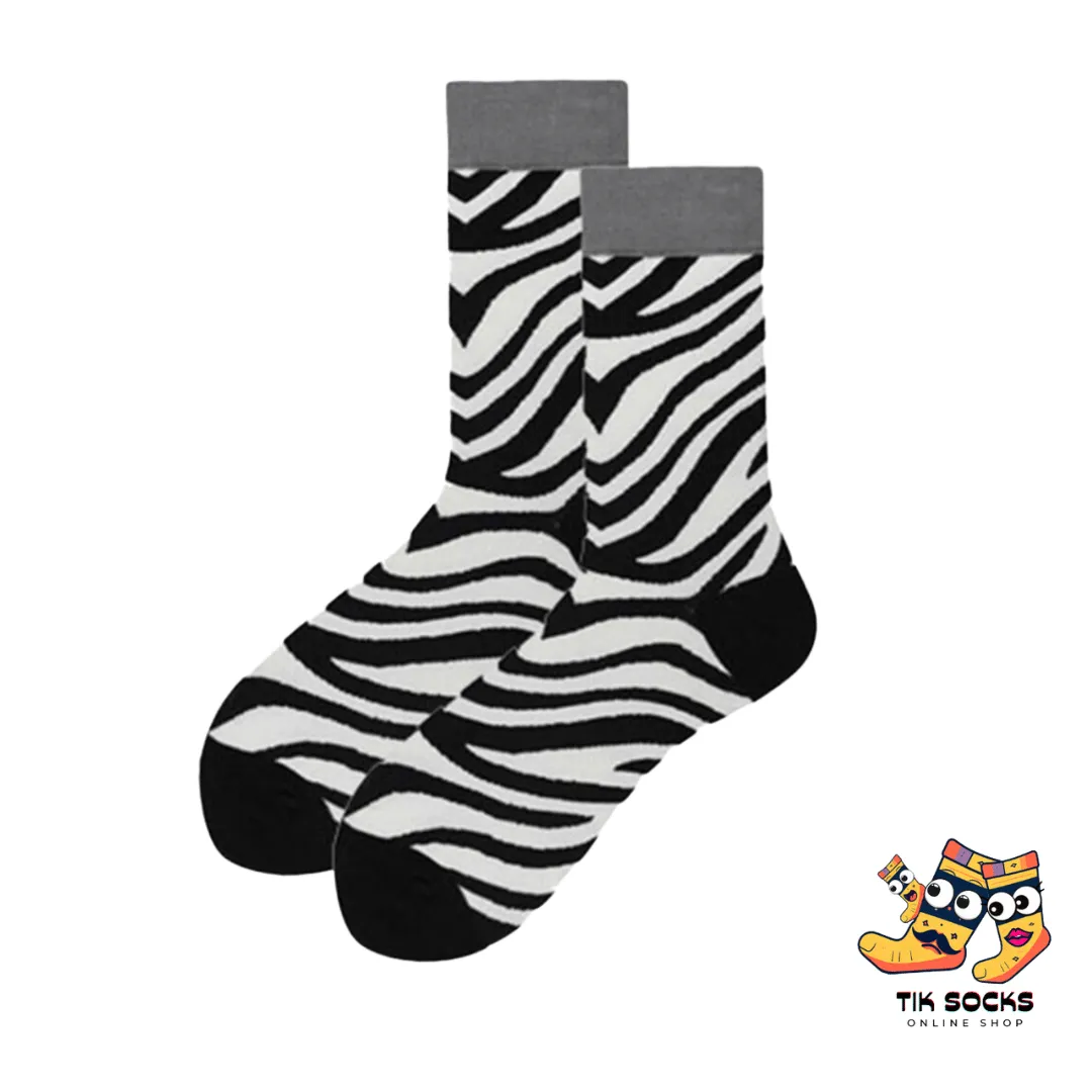 TikSocks|Fun Socks-Zebra Socks