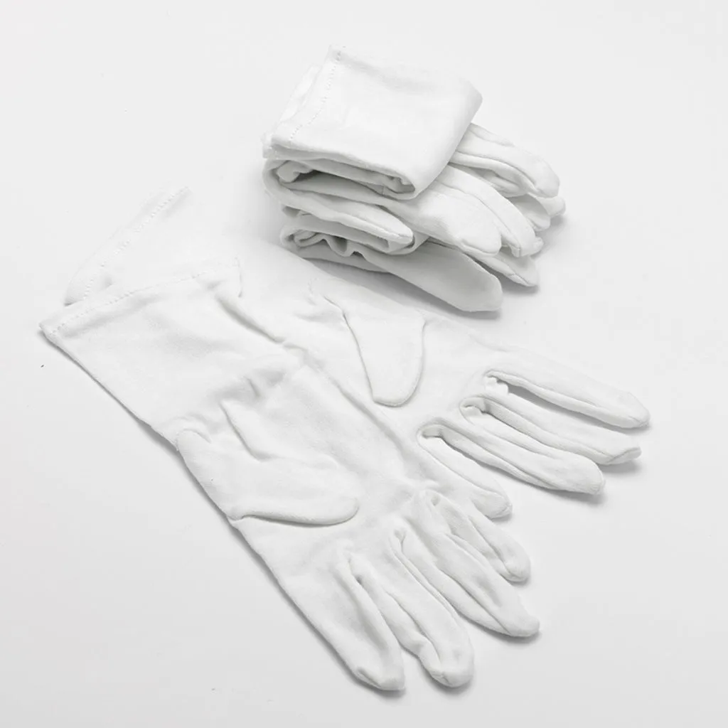 White Cotton Gloves for Children with Eczema