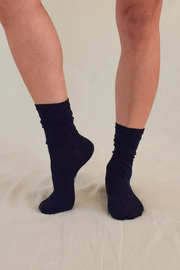 Women's Bamboo Business Socks 3 Pack - Navy