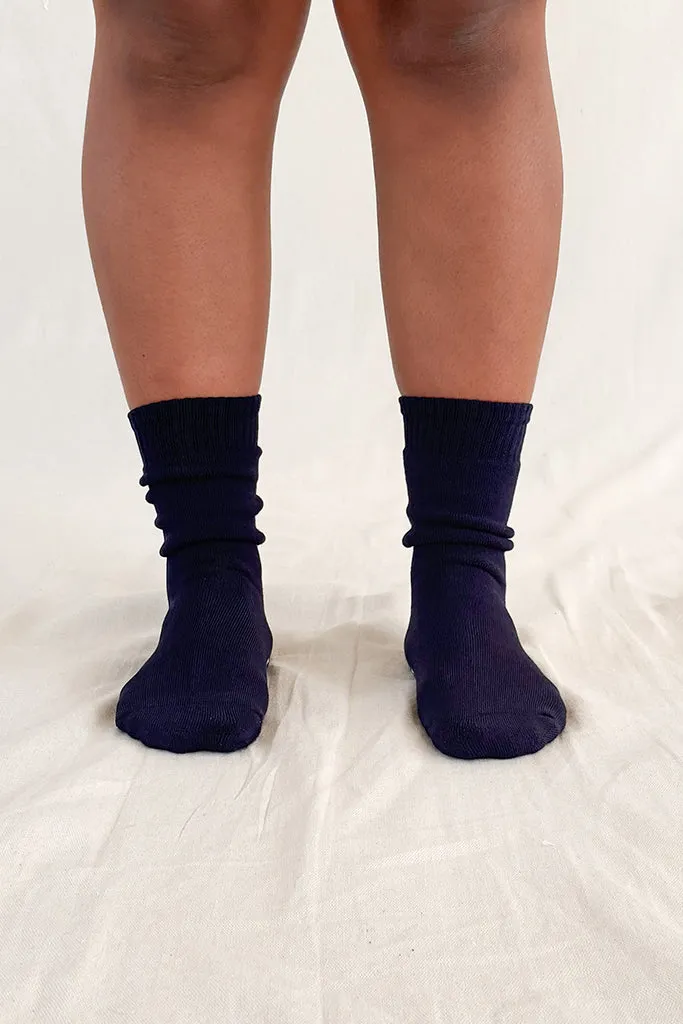 Women's Thick Bamboo Socks 2 Pack - Navy