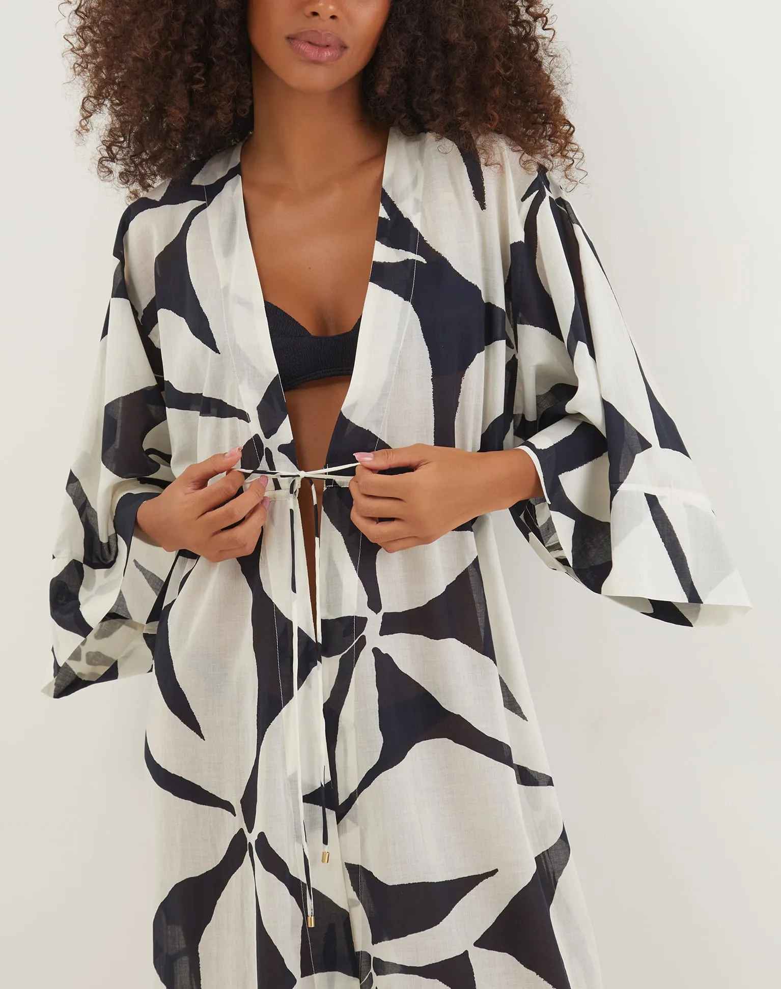 Yumi Long Kimono Cover Up - Bossa